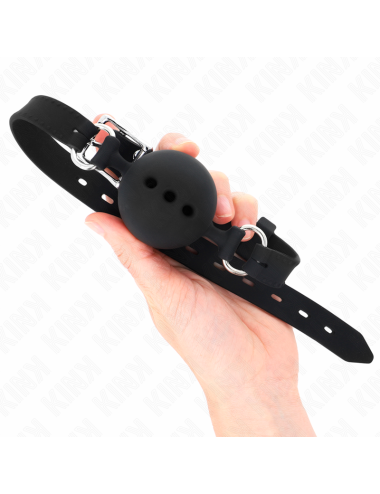 KINK - BAVAGLIO IN SILICONE INTERO 55 x 2 CM CON SFERA DA 4
