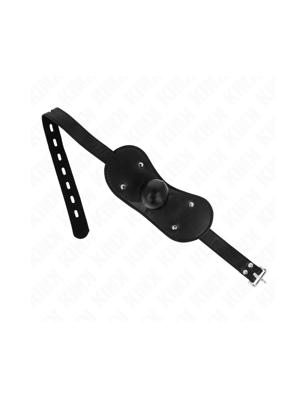 KINK - MASCHERA BOCCA BALL GAG CON SERRATURA REGOLABILE 42-60 CM