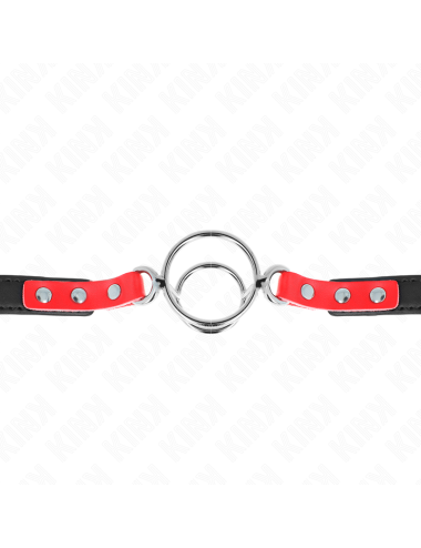 KINK - GAG CON O-RING MULTIPLI 4/4,8 CM ROSSO 38 X 56 CM