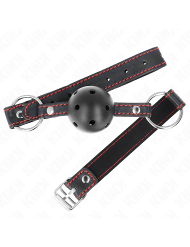 KINK - BALL GAG HOLLOW HARD NERO MODELLO 2 65 x 2