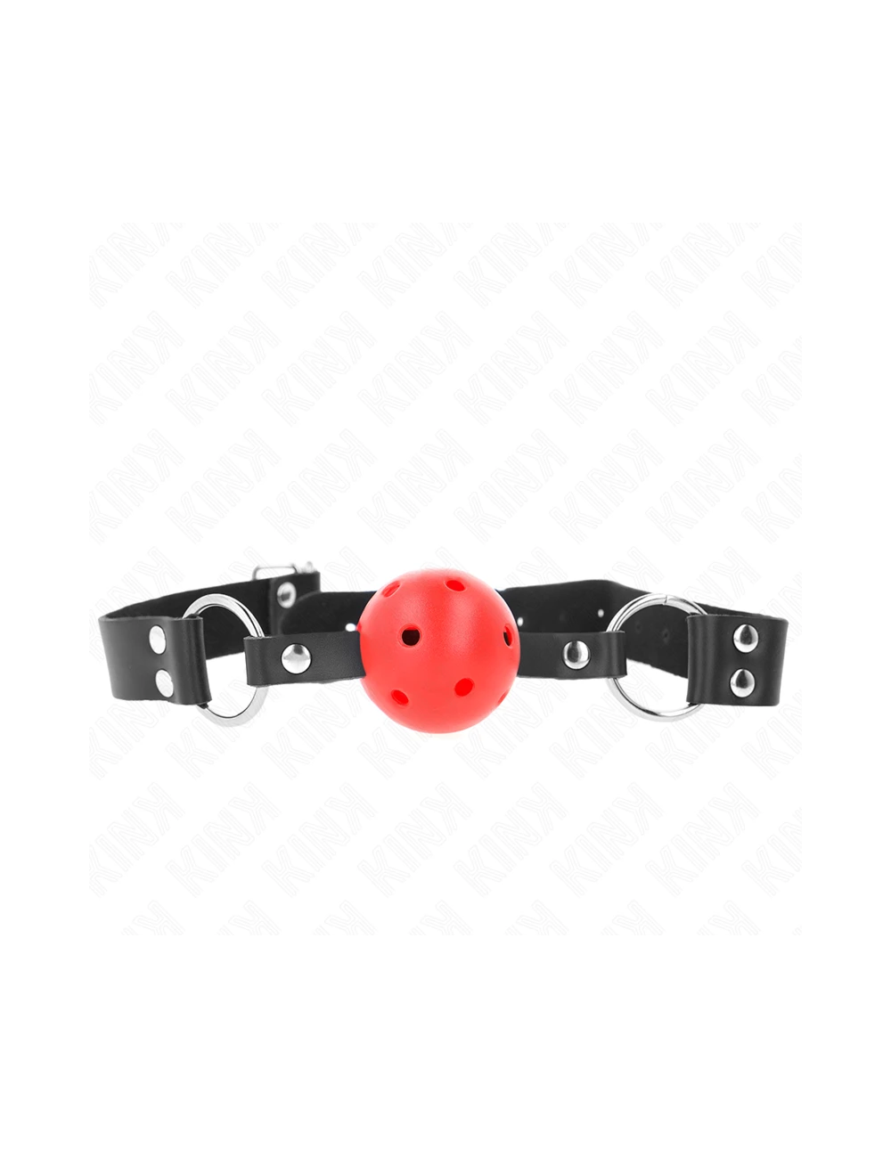 KINK - PALLA TRASPIRANTE BAVAGLIO 4 CM CON DOPPIO RIVETTO ROSSO 62