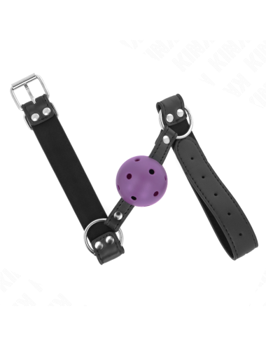 KINK - PALLA TRASPIRANTE BAVAGLIO 4 CM CON DOPPIO RIVETTO VIOLA 62