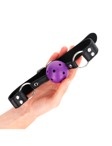 KINK - PALLA TRASPIRANTE BAVAGLIO 4 CM CON DOPPIO RIVETTO VIOLA 62
