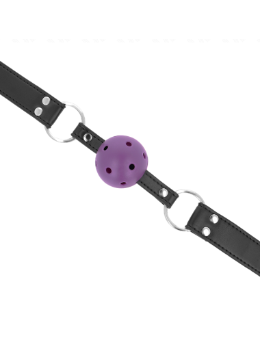 KINK - PALLA TRASPIRANTE BAVAGLIO 4 CM CON DOPPIO RIVETTO VIOLA 62,5 x 2,5 CM REGOLABILE 42-58 CM