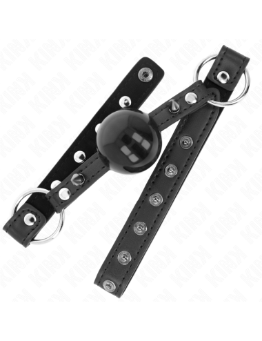 KINK - BALL GAG 4 CM CON RIVETTO PUNTA E CHIUSURA A SCATTO 65 x 2 CM