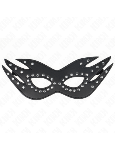 KINK - MASCHERA IN SIMILPELLE CON RIVETTI MODELLO 3 26 x 9