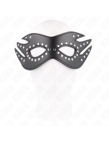 KINK - MASCHERA IN SIMILPELLE CON RIVETTI MODELLO 3 26 x 9