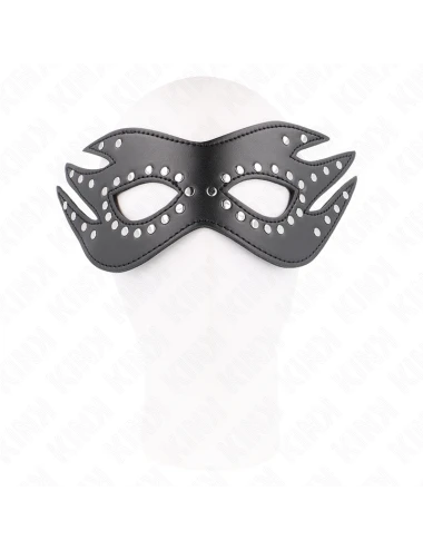 KINK - MASCHERA IN SIMILPELLE CON RIVETTI MODELLO 3 26 x 9