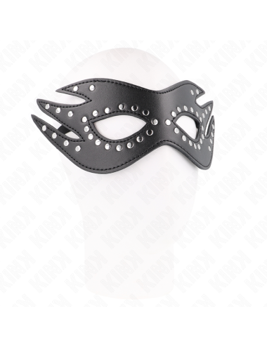 KINK - MASCHERA IN SIMILPELLE CON RIVETTI MODELLO 3 26 x 9