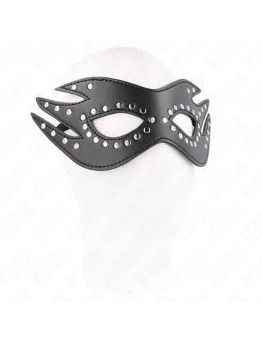 KINK - MASCHERA IN SIMILPELLE CON RIVETTI MODELLO 3 26 x 9