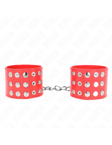 KINK - RESISTENZA DA POLSO CON CHIUSURA A SCATTO ROSSO REGOLABILE 19-24 CM X 5