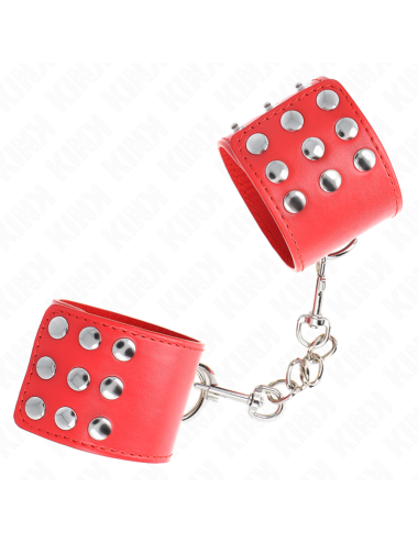 KINK - RESISTENZA DA POLSO CON CHIUSURA A SCATTO ROSSO REGOLABILE 19-24 CM X 5
