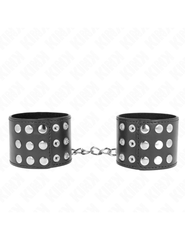 KINK - RESISTENZA DA POLSO CON CHIUSURA A SCATTO NERA REGOLABILE 19-24 CM X 5