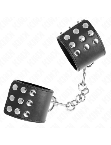 KINK - RESISTENZA DA POLSO CON CHIUSURA A SCATTO NERA REGOLABILE 19-24 CM X 5