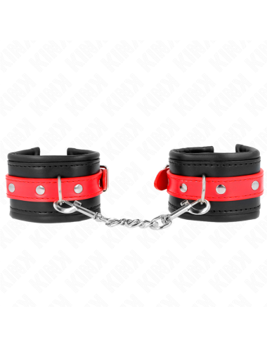KINK - RESISTENZA DA POLSO NERA CON CINTURA ROSSA REGOLABILE 17-28 CM X 6 CM