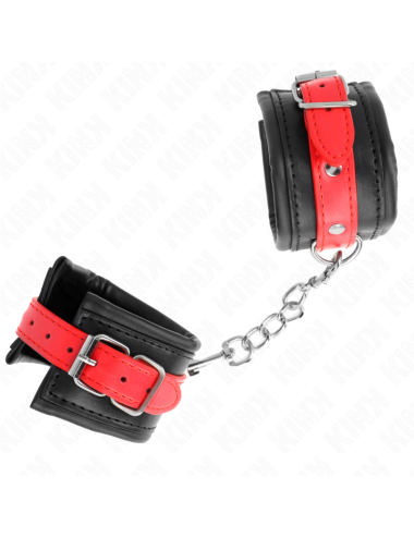 KINK - RESISTENZA DA POLSO NERA CON CINTURA ROSSA REGOLABILE 17-28 CM X 6 CM