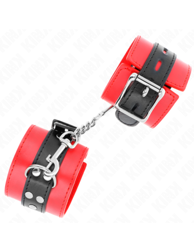 KINK - RESISTENZA DA POLSO ROSSO CON CINTURA NERA REGOLABILE 17-28 CM X 6 CM
