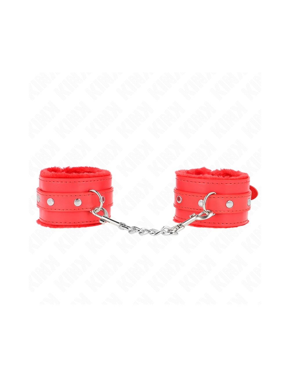 KINK - POGGIPOLSI PREMIUM IMBOTTITI IN PELLICCIA ROSSI CON CINTURA ROSSA REGOLABILE 17-29 CM X 6 CM