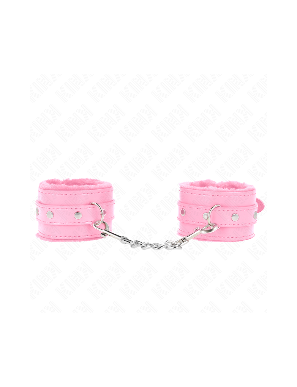 KINK - POGGIPOLSI PREMIUM RIVESTITI IN PELLICCIA ROSA CON CINTURA ROSA REGOLABILE 17-29 CM X 6 CM