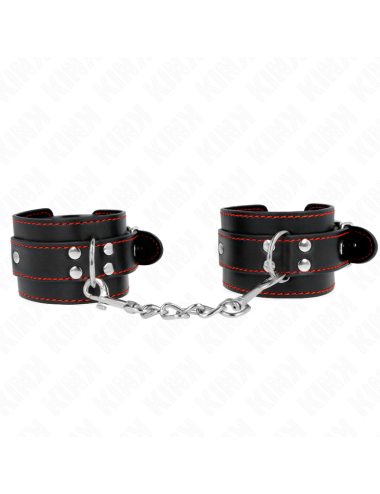 KINK - RESISTENZA DA POLSO NERA CON FODERA ROSSA REGOLABILE 20-28 CM X 5