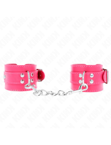 KINK - TENUTA DA POLSO ROSA LAMPONE CON FODERA ROSA LAMPONE REGOLABILE 20-28 CM X 5