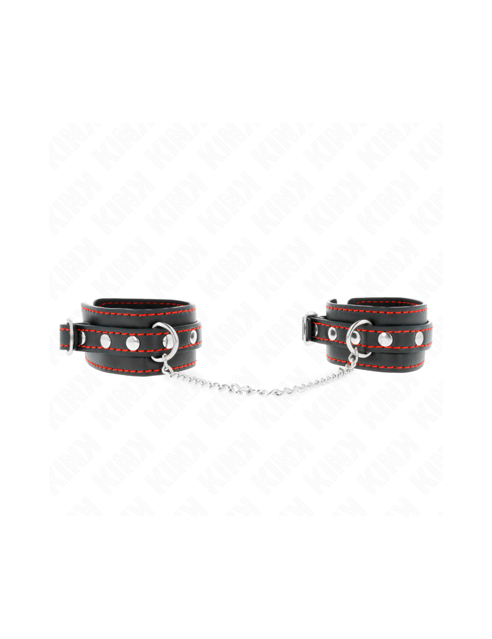 KINK - POTENZIALE DA POLSO PICCOLA NERA CON FODERA ROSSA REGOLABILE 14-24 CM X 3