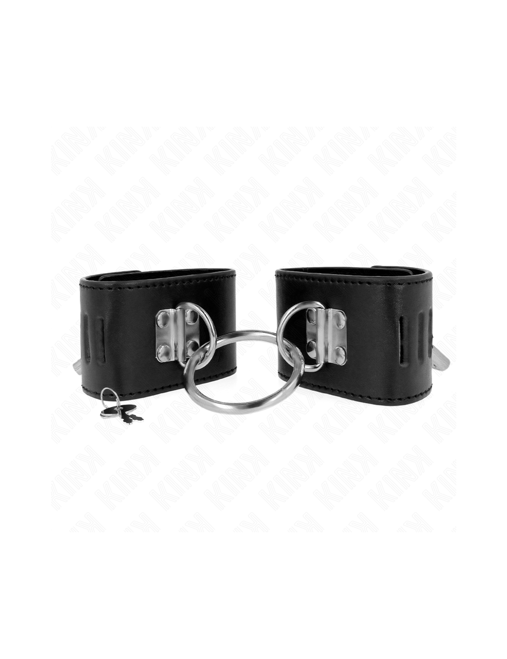 KINK - POLSO FISSO CON CHIUSURA AD ANELLO E LUCCHETTO NERO REGOLABILE 16-23 CM X 5 KINK - POLSO FISSO CON CHIUSURA AD ANELLO E LUCCHETTO NERO REGOLABILE 16-23 CM X 5