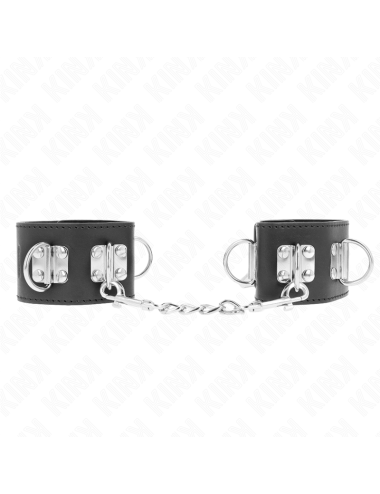 KINK - RESISTENZA DA POLSO MULTIPOSIZIONE CON CHIUSURA A LUCCHETTO NERA REGOLABILE 16-23 CM X 5