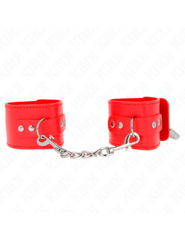 KINK - RESISTENZA DA POLSO CON CHIUSURA A LUCCHETTO ROSSO REGOLABILE 16-23 CM X 5