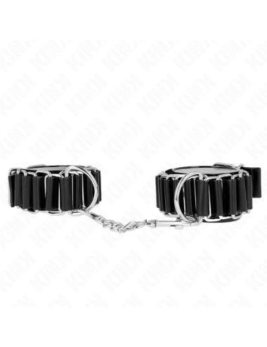 KINK - TENUTA DA POLSO SOTTILE A CERNIERA NERA REGOLABILE 16-22 CM X 3