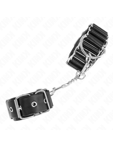 KINK - TENUTA DA POLSO SOTTILE A CERNIERA NERA REGOLABILE 16-22 CM X 3
