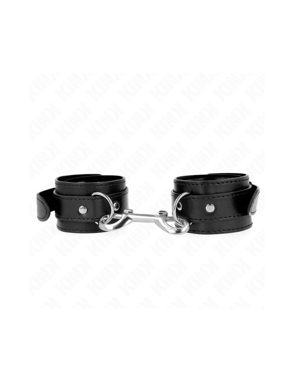 KINK - POTENZIALE DA POLSO FILA DI RIVETTI SINGOLA NERA REGOLABILE 17-28 CM X 5 CM KINK - POTENZIALE DA POLSO FILA DI RIVETTI SINGOLA NERA REGOLABILE 17-28 CM X 5 CM