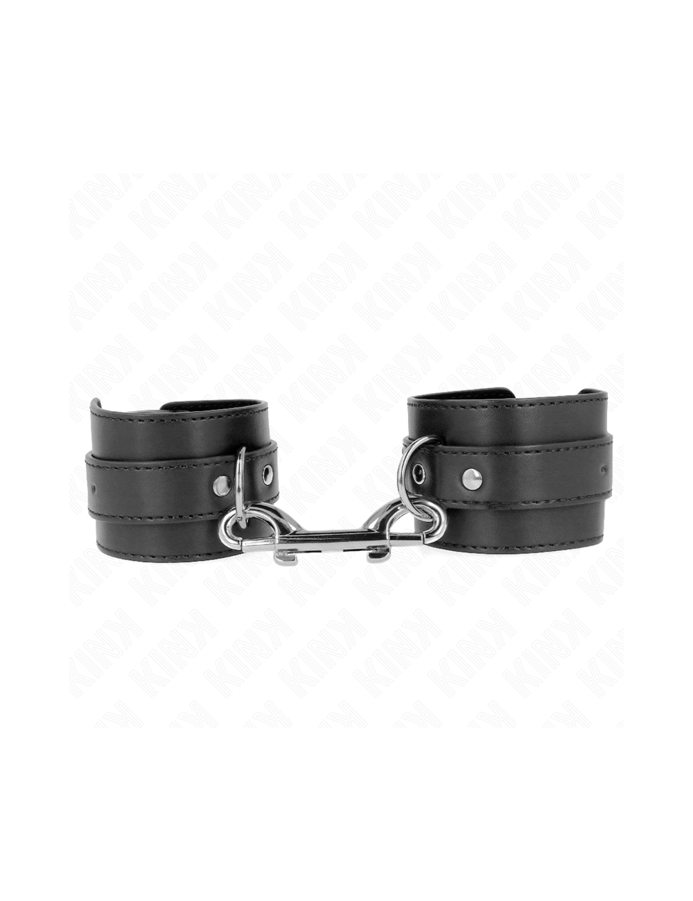 KINK - TENUTA DA POLSO-FILA DI RIVETTI SINGOLA E FIBBIA GRANDE NERA REGOLABILE 17-28 CM X 5 CM