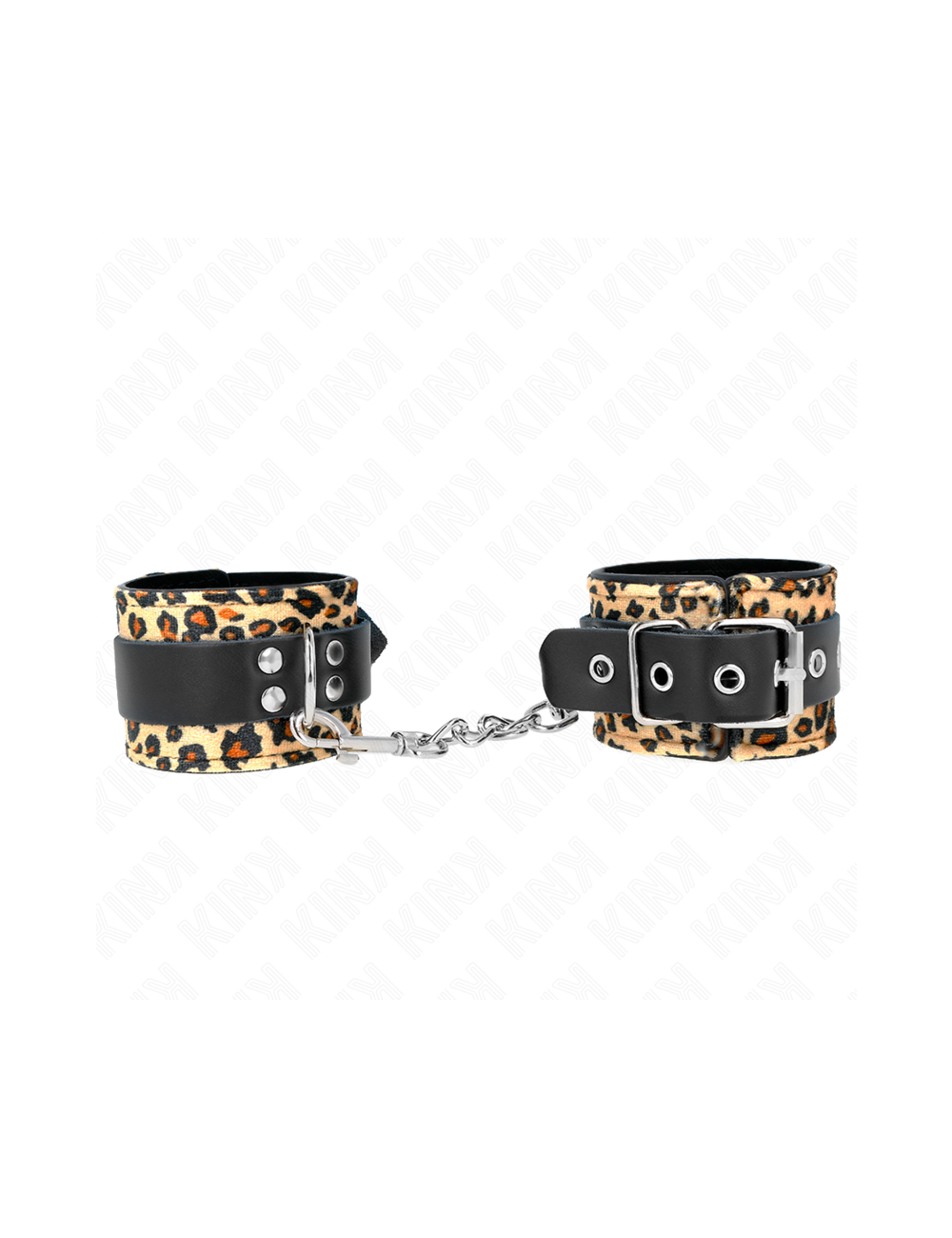 KINK - POGGIAPOLSO IN VERA PELLE LEOPARDATA REGOLABILE 18-29 CM X 5