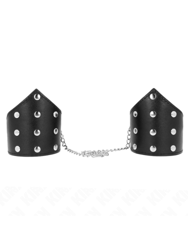 KINK - BRACCIALI STILE PUNTO NERO CON CATENA REGOLABILE 17-23 CM X 8