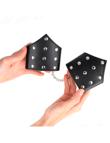 KINK - BRACCIALI STILE PUNTO NERO CON CATENA REGOLABILE 17-23 CM X 8
