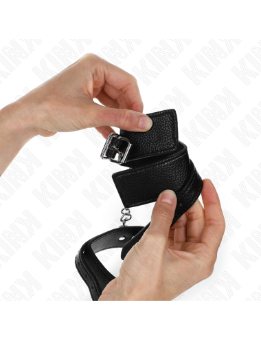 KINK - RESISTENZA DA POLSO CON MOTIVO SERPENTE NERO REGOLABILE 20-28 CM X 5