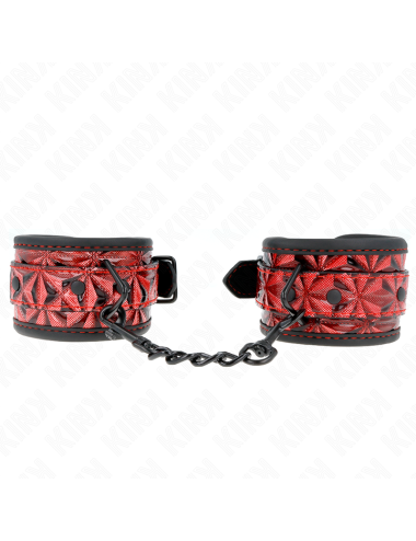 KINK - RESISTENZA DA POLSO CON MOTIVO A DIAMANTI ROSSO SCURO REGOLABILE 17-26 CM X 5
