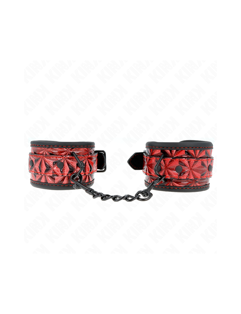 KINK - RESISTENZA DA POLSO CON MOTIVO A DIAMANTI ROSSO SCURO REGOLABILE 17-26 CM X 5