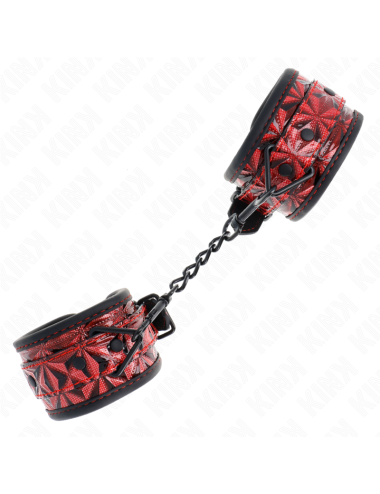 KINK - RESISTENZA DA POLSO CON MOTIVO A DIAMANTI ROSSO SCURO REGOLABILE 17-26 CM X 5
