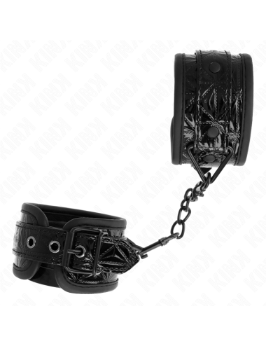 KINK - RESISTENZA DA POLSO CON MOTIVO A DIAMANTI NERO REGOLABILE 17-26 CM X 5