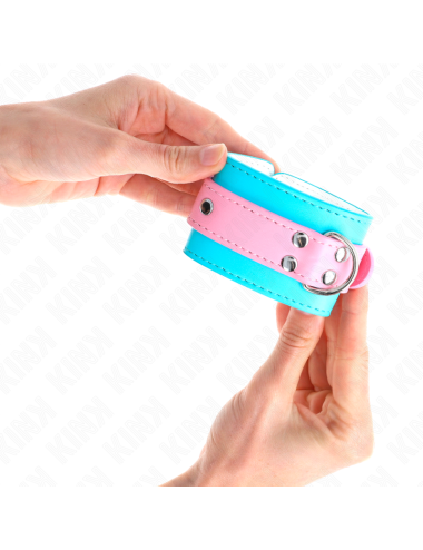 KINK - GRAZIOSI POGGIPOLSI BLU/ROSA REGOLABILI 16-28 CM X 5 CM