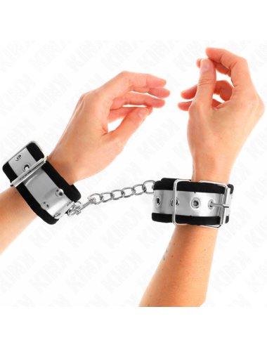 KINK - RESISTENZA DA POLSO SOTTILE NERO / ARGENTO 30 X 4 CM