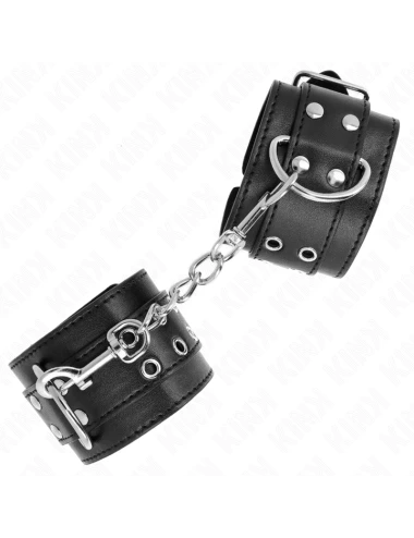 KINK - REGTINO DA POLSO DOPPIA FIBBIA NERO REGOLABILE 19-26 CM