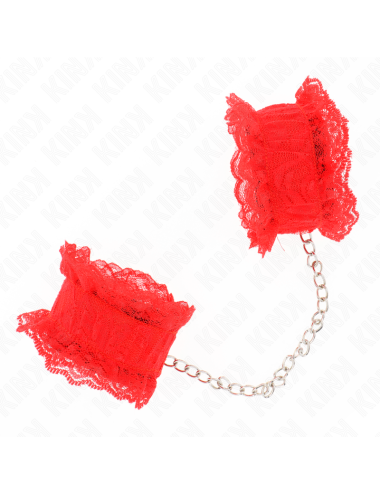 KINK - CINTURINO DA POLSO ELASTICO IN PIZZO ROSSO