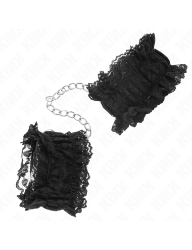 KINK - POLSO ELASTICO IN PIZZO NEGRO