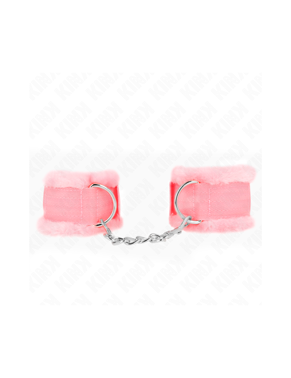 KINK - POGGIPOLSI FODERATI IN PELLICCIA ROSA REGOLABILE 17-31 CM X 7 CM