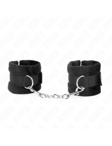 KINK - POLSINI IN PELLICCIA PER PRINCIPIANTI NERI 30 X 7 CM