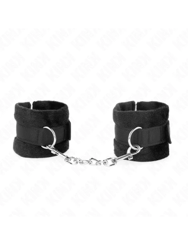 KINK - POLSINI IN PELLICCIA PER PRINCIPIANTI NERI 30 X 7 CM