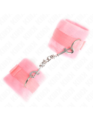 KINK - POLSINI IN PELLICCIA PER PRINCIPIANTI ROSA 30 X 7 CM